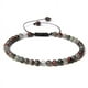 thumbnail image 1 of Nvzi Pulsera de cuentas hecha a mano, pulsera de cuentas finas de 4 mm tejida con cuentas de piedra natural ajustables, pulsera hecha a mano (color mixto B), 1 of 5