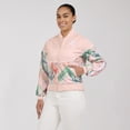 thumbnail image 4 of Women's-WEAR by Erin Andrews  Sand Atlanta Braves Raglan Full-Zip Track Jacket, 4 of 5