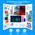 thumbnail image 6 of BAZIC White Tri-Fold Project Presentation Display Board 36"x48", 24-Pack, 6 of 8