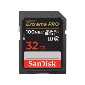 SanDisk 32GB Extreme SDHC UHS-I Memory Card - 4K UHD, 90MB/s high
