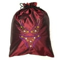 thumbnail image 2 of Wrapables® Silk Embroidered "Bra & Panties" Lingerie Bag, Burgundy, 2 of 2