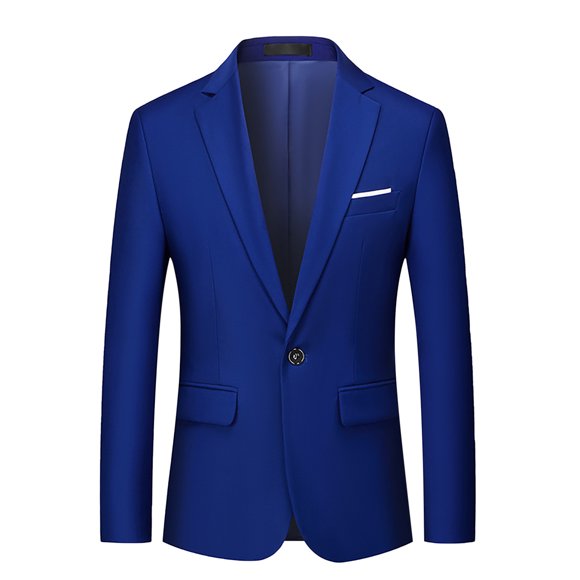 LOVZFMLL Jackets for Men New Casual Men Solid Matching Breasted Slim Middle-aged Suit Long Sleeve Hoodless Casual Outwear Jackets