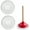 White, variant on Tutuviw 2Pcs Toilet Plunger Drip Tray, Plastic Air Drying Plunger Mat, Wicking & Quick Drying Plunger Mat, Plunger Tray, Toilet Plunger Holder for Bathroom Plunger (7in, White)