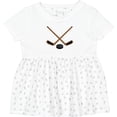 thumbnail image 3 of Inktastic Sports Hockey Sticks Girls Baby Dress, 3 of 5