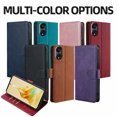 thumbnail image 2 of Card Slots Holster Phone Bag Flip Leather Protect Cover For OPPO Reno 8 Pro Reno 8 Lite reno 8T 8Z Magnetic Wallet Case Coque Light Blue OPPO Reno 8 Lite, 2 of 6