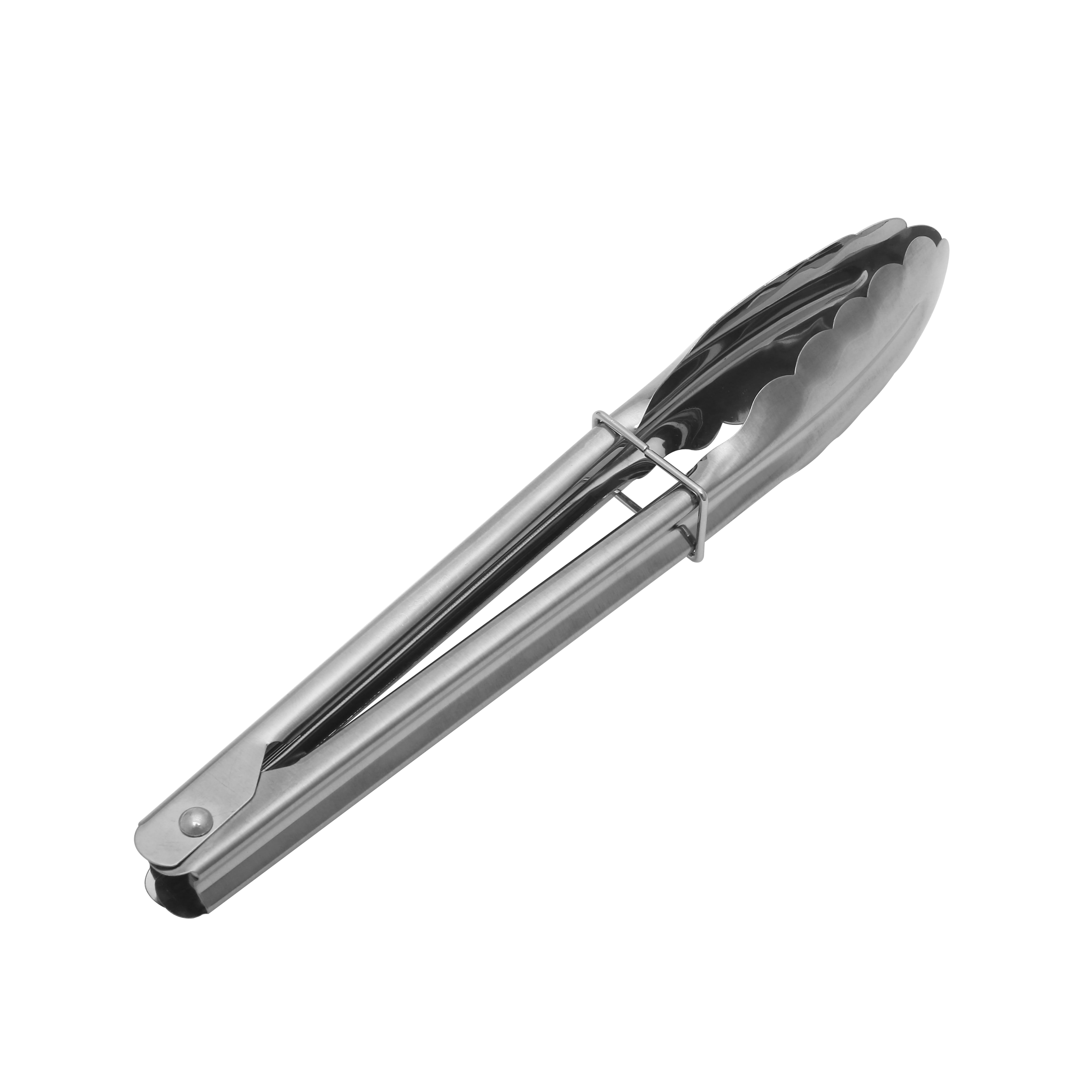 Expert Grill 8.5" Lightweight Stainless Steel Mini-locking BBQ Tongs