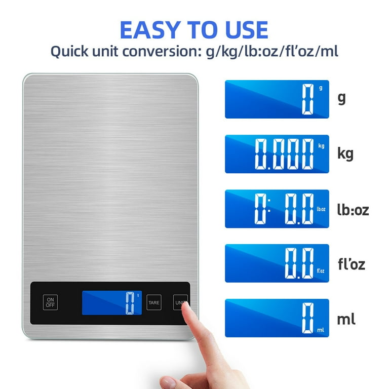 Kitchen Scale Digital Food Scales Weight Grams and oz in 1g/0.1oz