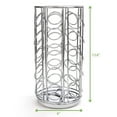 thumbnail image 3 of Mind Reader 35 Capacity Rotating Metal Carousel Coffee Pod Holder, Silver, 3 of 7
