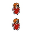 thumbnail image 4 of Guardoinrt Unique And Festive Ambiance Punk Halloween Enamel Pin Brooch For Halloween Parties With Multiple Pumpkin Skeleton 2Set, 4 of 6