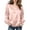 *Pink, variant on VBVC Women's Crewneck Satin Blouse , Ladies' Long Sleeve Silk Top , Casual Loose Fit Dressy Shirt For Women, Pink , S-3XL