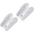 thumbnail image 2 of Glass clamp 2Pcs Aluminum Glass Clamp Holder Window Fixing Clips Arc Bracket Anti-Rust Glass Clamps Screws Sturdy and Durable Workmanship, Practical (Size : XL-), 2 of 4