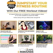 LEAPS & REBOUNDS 40 Mini Fitness Trampoline & Rebounder for Adults, Gray