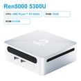 thumbnail image 3 of GenMachine Nueva mini PC AMD Ren5000 5300U Procesador CPU Windows 10/11 2,7 GHz Hasta 3,7 GHz DDR4 32 GB Wifi6 HDMI PC computadora gamer, 3 of 5