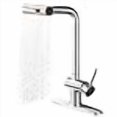 thumbnail image 3 of Black Kitchen Faucet, Kitchen Faucet with Sprayer, Single Handle Pull Out Kitchen Sink Faucet with 3 Modes Sprayer, Commercial Farmhouse RV Bar Utility Kitchen Faucets KF034B, 3 of 4