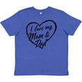 thumbnail image 3 of Inktastic I Love My Mom and Dad in Black Chalk Heart Youth T-Shirt, 3 of 5