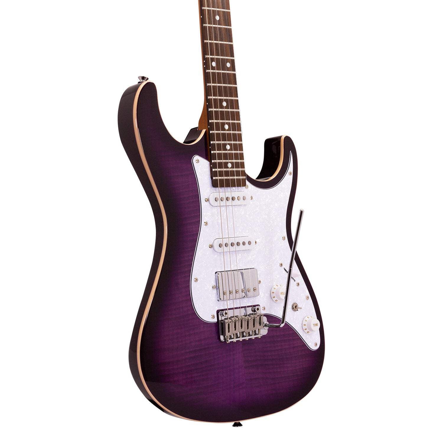 Babilon Legend Series Cosmos Purple Electric Guitar With Case