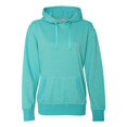 thumbnail image 1 of J. America Sudadera con capucha de rizo francés con purpurina para mujer, azul maui, grande J América 8860, 1 of 1