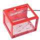 thumbnail image 3 of Sailing Pecera con luz LED USB, miniacuario decorativo para mesa de té de oficina (rojo), 3 of 10
