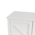 thumbnail image 5 of Storage Sideboard Cabinet with 4 Doors and 4 Shelgves White, 5 of 5