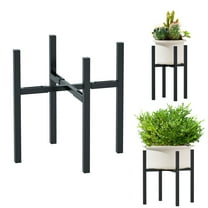 Urban Deco Adjustable Metal Plant Stand Outdoor & Indoor Fits for 8-14 inches Plant Pot Stand Mid Century Modern Planter Pot Holder Corner Plant Stands