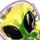 thumbnail image 4 of Bandolera holográfica con patrón alienígena Bandolera brillante con correa de cadena TUNC Sencillez, 4 of 5
