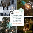 thumbnail image 6 of 50 Foot Globe String Lights - White Wire - 50 G40 Clear 1.6 Inch Bulbs (+ 2 Free Spares) for Cafe Bistro Bedroom Wedding and Tent Lighting, 6 of 10