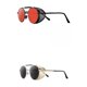 thumbnail image 1 of 2x Gafas de sol redondas estilo Steampunk con bloqueo de luz para mujeres y hombres rojo + negro, 1 of 9