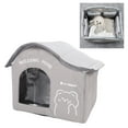 thumbnail image 1 of Maison Rafraîchissante pour Animaux, Maison Pliable pour Chat et Chien avec Boîte à Glace, Grotte Rafraîchissante Résistante aux Intempéries, Maisons pour Chat Intérieur Extérieur Ventilées & Faciles à Nettoyer et à Assembler, 1 of 7