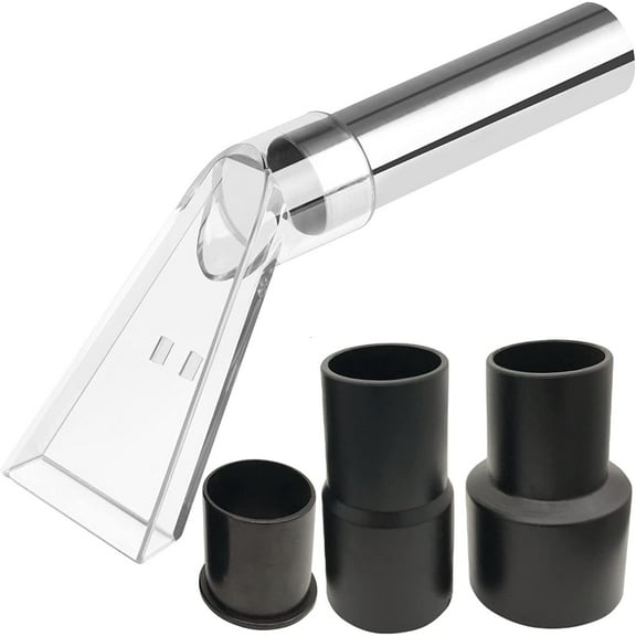 Happy Tree Universal  Shop Vac Extractor Attachment with 2-1/2" and 1-7/8" and 1-1/4" Adapters Wet-Dry Extraction Accessory for Upholstery & Carpet Cleaning and Auto Detailing