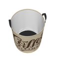 thumbnail image 3 of Kll Coffee Time Waterproof Foldable Laundry Hamper Bucket With Handles For Storage Bin,Kids Room,Home Organizer (Small), 3 of 8