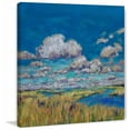 thumbnail image 3 of "Summer Clouds and Marsh" Painting Print on Wrapped Canvas, 3 of 5