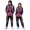 Z58-Black, variant on Black Skeleton Printed Jumpsuit Costume, Men's bone-printed skeleton Zip Suit, Breathable Air-Layer Polyester, Sizes S–X