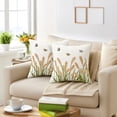 thumbnail image 2 of Unique Bargains Cotton Boho Plant Embroidery Soft Square Throw Pillow Covers Brown, 2 of 7