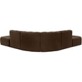 thumbnail image 3 of Meridian Furniture Arc Brown Velvet Modular Sectional, 3 of 12
