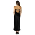 thumbnail image 5 of Coduop Women Elegant Maxi Tube Dress Strapless Backless Bodycon Off Shoulder Stain Party Long Dress, 5 of 6