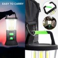 thumbnail image 5 of Linterna de camping recargable, luces LED para camping con 3 modos de luz, cargador portátil impermeable linterna para cortes de energía huracán emergencia senderismo, 5 of 5