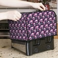 thumbnail image 6 of KLL Skull Flower Print 4 Slice Toaster Dust Covers Kitchen Small Appliance Cover with 2 Pockets,Can hold Jam Spreader Knife & Toaster Tongs (12.4 x 10.6 x 8.2), 6 of 6