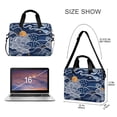 thumbnail image 3 of FORMRS 16" Laptop Bag Carrying Sleeve Case with Handle Travel Shoulder Briefcase, Blue Night Sky, 3 of 8
