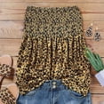 thumbnail image 4 of safuny Women's Trendy Loose Tube Tops Clearance Summer Sleeveless Shirts Clothing Strapless Off Shoulder Pullover Elastic Casual Elegant Sale Floral Leopard Printed Trendy Tees Gold S, 4 of 5