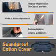 thumbnail image 4 of Rear Trunk Sound Heat Insulation Pad,Soundproof Cotton Cover For Honda Civic 10th 2017 2018 2019 2020 2021,Car Assecories Firewall Mat Pad Cover Noise Deadener-black-A, 4 of 5