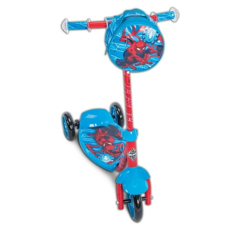 Marvel Spider-Man Boys' 3-Wheel Preschool Scooter, by (Best Scooter For 3 Year Old)