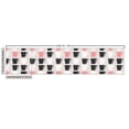 thumbnail image 3 of Ambesonne Coffee Fabric by the Yard Upholstery, Pastel Mugs on Grey Backdrop, 1 Yard, Pink Pale Taupe Dark Grey, 3 of 5