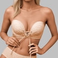 thumbnail image 2 of XIYON Womens Bras Strapless Push Up Bra Thickened Padded Hidden Breathable Ladies Strapless Bra Low Cut Female For Daily Use Comfort, 2 of 6