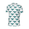 thumbnail image 6 of Wukai Cartoon Shark Print Men's Short-Sleeved Mesh T-Shirt,Quick-Dry Short Sleeve Workout T-Shirt-XX-Large, 6 of 8