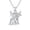 3-1 Small, variant on Highland Cow Necklace 925 Sterling Silver Highland Cow Pendant Necklaces for Women Birthday Jewelry Gifts 18" + 2" Extender
