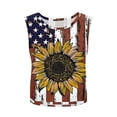 thumbnail image 5 of Mifsaly Womens Sleeveless Workout Tops American Flag Patriotic Tank Top Side Cutout Summer Muscle Shirt 4Th Of July Independence Day Athletic Outfits XL, 5 of 8