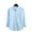 Light blue, variant on Mens Shirts Polos Winter Fashion Solid Color Lapel Long-Sleeved Solid Color Lapel Long-Sleeved Mens Clothing,Black,L