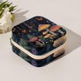 thumbnail image 5 of PhooArto Small Jewellery Box, Forest Mushrooms and Butterfly Portable Travel Mini Jewelry Case for Women Leather Ring Organizer, 5 of 5