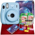 thumbnail image 1 of FUJIFILM INSTAX Mini 11 Instant Film Camera (Sky Blue) with Fujifilm Instax Mini Twin Film (40 Exposures), 1 of 7
