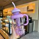 thumbnail image 4 of 2 tazas de agua de gran capacidad, taza de verano, café helado y té, botella de agua deportiva para gimnasio, taza con pajita, 1200 ml de agua B, 4 of 8